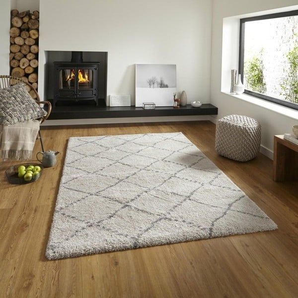 Pelēks un krēmkrāsas paklājs Think Rugs Royal Nomadic Cream & Grey, 160 x 230 cm-image-3