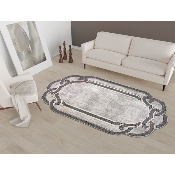 Pelēks/bēšs paklājs 120x80 cm – Vitaus-image-1