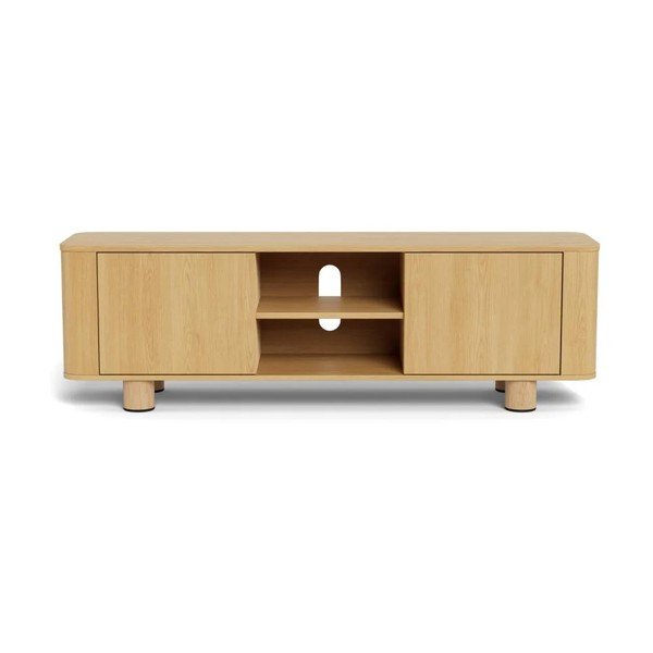 Dabīga toņa TV galdiņš ar ozolkoka imitāciju 160x50x40 cm Atmore – Actona-image-3