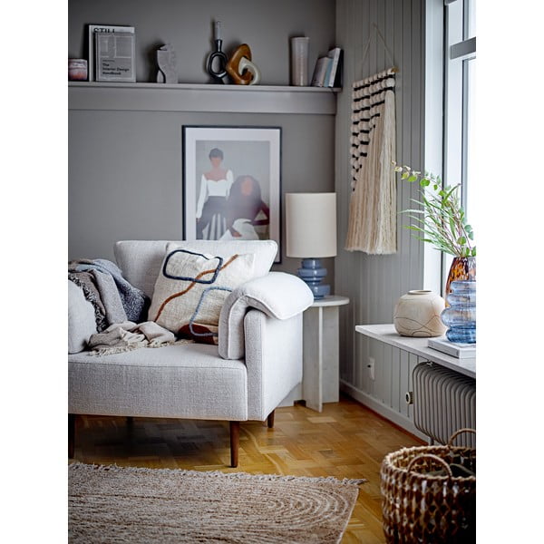 Zila galda lampa ar auduma abažūru (augstums 51 cm) Fabiola – Bloomingville-image-3