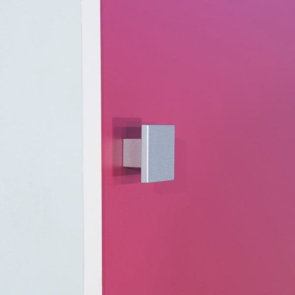 Rozā vannas istabas skapītis virs veļas mašīnas TemaHome Wave, platums 60 cm-image-1