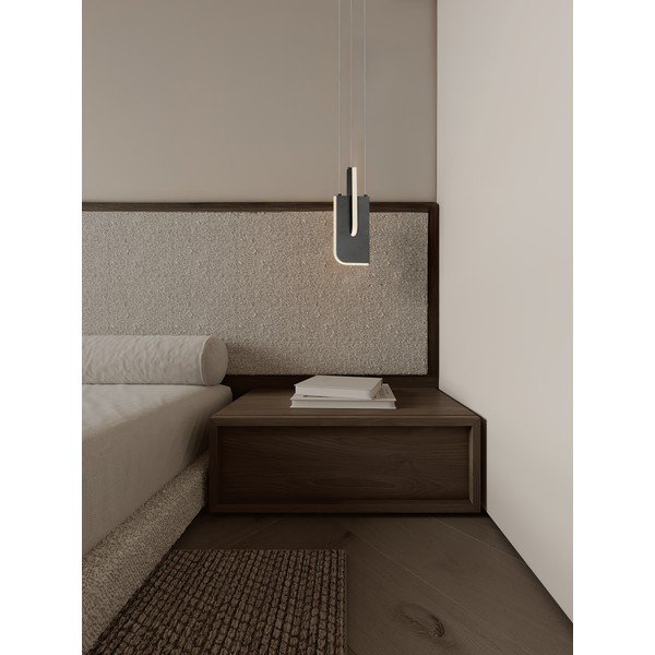 Gaiši pelēka metāla LED piekaramā lampa ar regulējamu spilgtumu Totem – Nova Luce-image-1