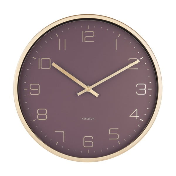 Karlsson Elegance Purple sienas pulkstenis