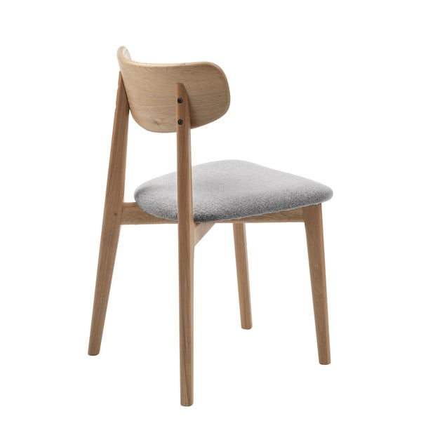 Gaiši pelēks/dabīga toņa pusdienu krēsls Elim – Unique Furniture-image-4