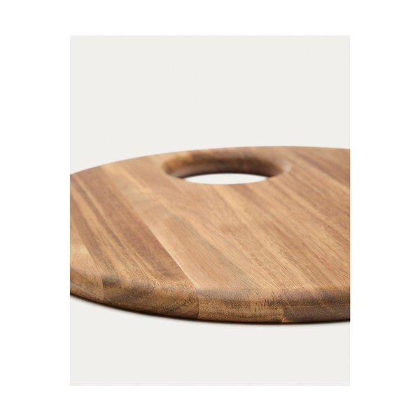 Koka griešanas dēlis pasniegšanai ø 36 cm Klot – Kave Home-image-3