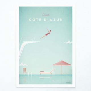 Plakāts Travelposter Côte d'Azur, 30 x 40 cm