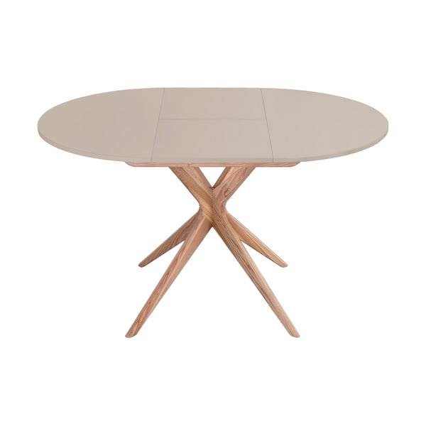 Apaļš izvelkams ēdamgalds ar papildu galda virsmu ø 90 cm Jubi – Ragaba-image-1