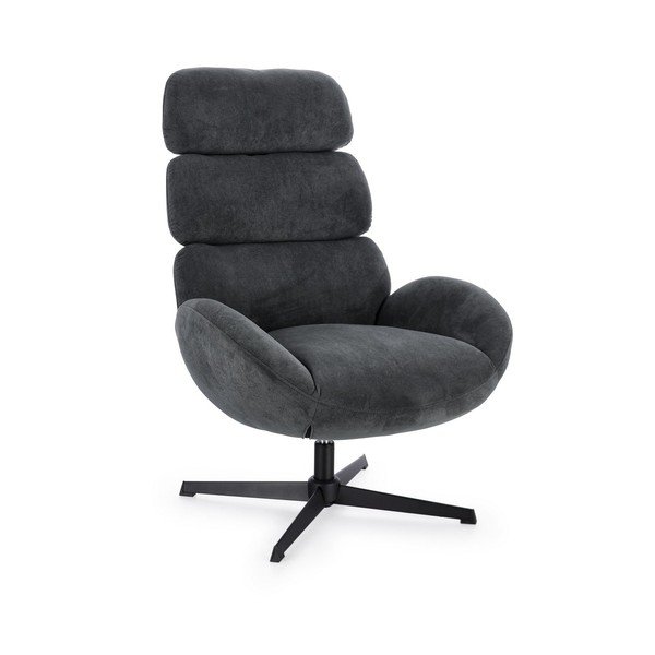 Melns grozāms atpūtas krēsls Violante – Bizzotto