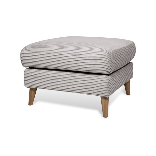 Gaiši pelēks velveta kāju soliņš Paris – Scandic-image-2