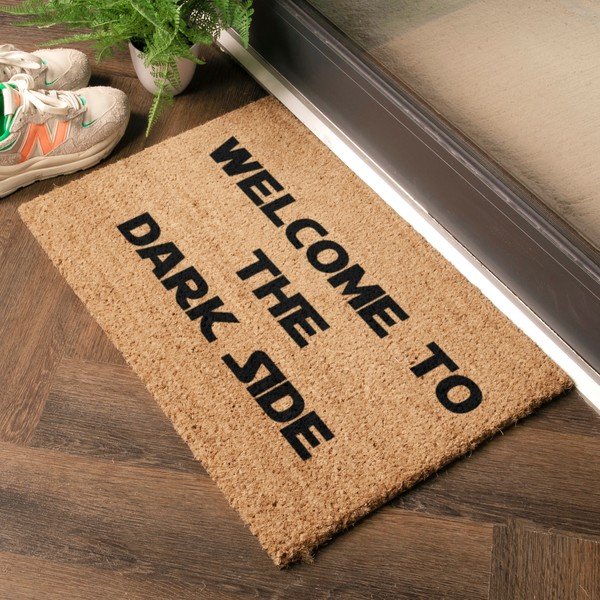 Kokosšķiedras kājslauķis 40x60 cm Welcome to the Darkside – Artsy Doormats-image-1