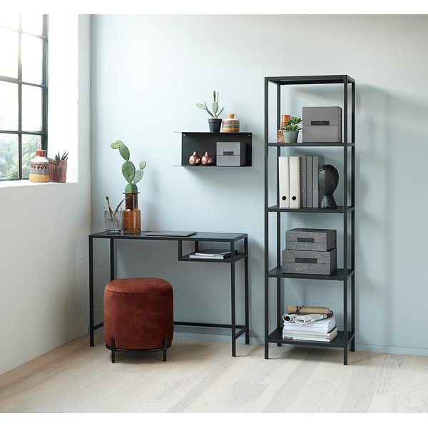 Melns dzelzs plaukts Canett Joy Adams, 23 x 50 cm-image-2