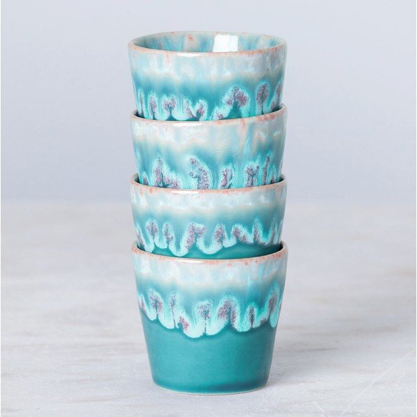 Balta un tirkīza keramikas espreso krūze Costa Nova, 200 ml-image-1