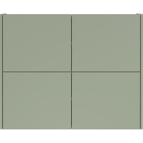 Dūmakaini zaļš matēts piekarināms skapītis 97x79x27 cm Binetto – Germania-image-2