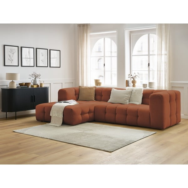 Oranžs stūra dīvāns Cloud – Bobochic Paris-image-1
