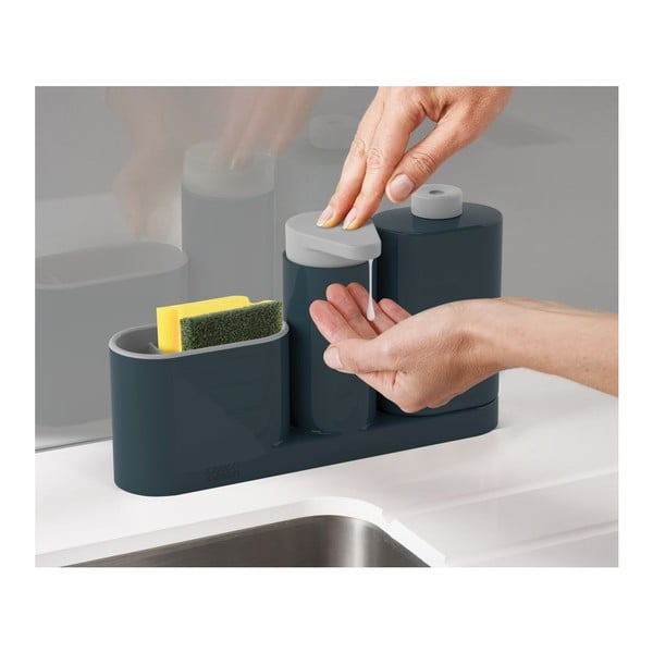 Pelēks mazgāšanas līdzekļu turētājs Joseph Joseph SinkBase Plus-image-3