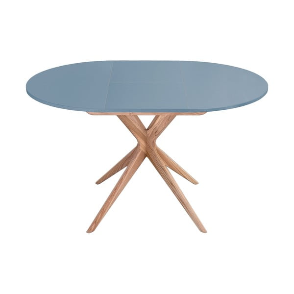 Apaļš izvelkams ēdamgalds ar papildu galda virsmu ø 90 cm Jubi – Ragaba-image-1