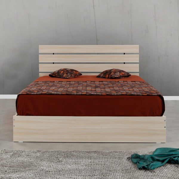 Dabīga toņa divvietīga gulta 160x200 cm Fuga – Kalune Design-image-3