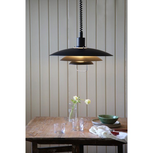 Melna piekaramā lampa Markslöjd Kikrenes, ø 48 cm-image-1