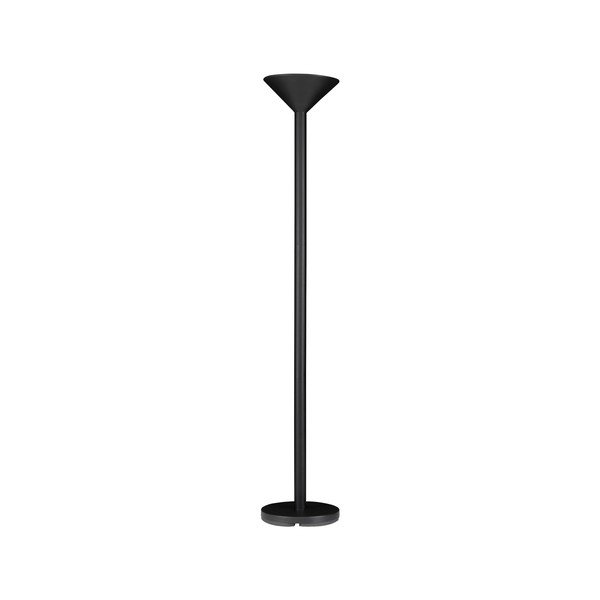 Matēti melna metāla stāvlampa (augstums 165 cm) Tazu – Nova Luce