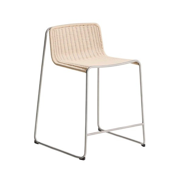 Bēšs metāla dārza bāra krēsls Tavari – Kave Home