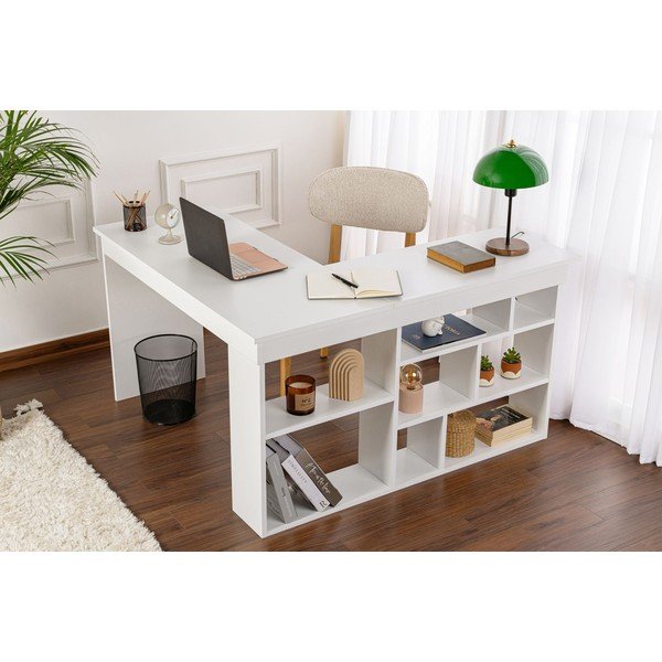 Matēts darba galds 120x130 cm Vesper – Kalune Design-image-1