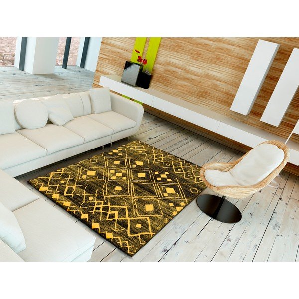 Dzeltens paklājs Universal Neon Shine, 80 x 150 cm-image-1