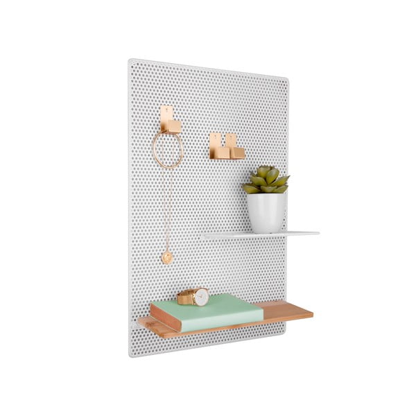 PT LIVING Perky, balta metāla ziņojumu dēlis, 34,5 x 52,5 cm-image-2