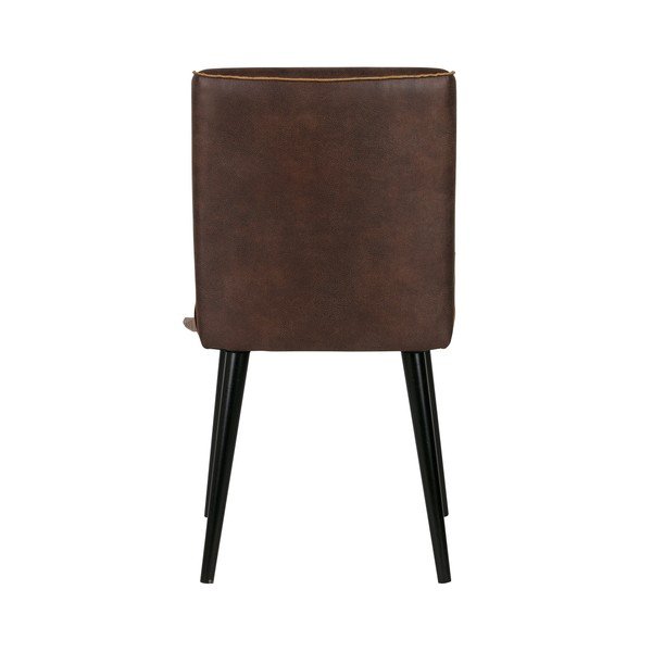 2 tumši brūnu ādas krēslu komplekts BePureHome Revolution-image-3