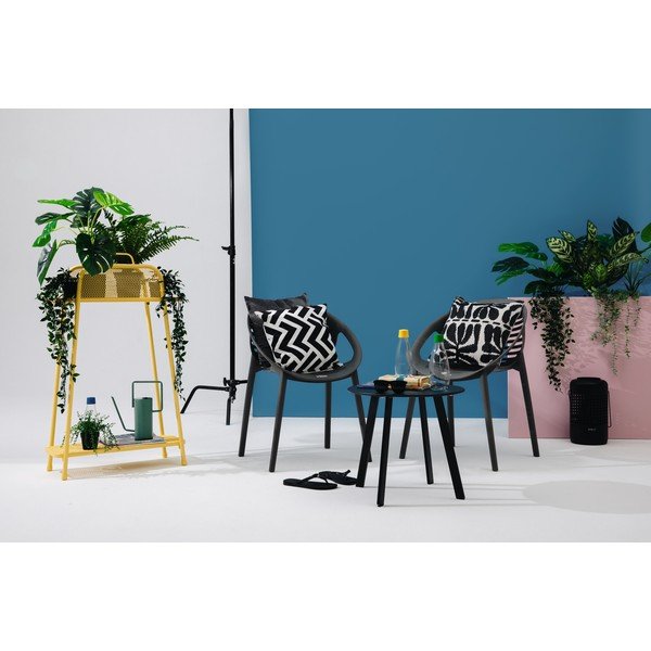 Melns dārza galds Le Bonom Full Steel, ø 50 cm-image-4