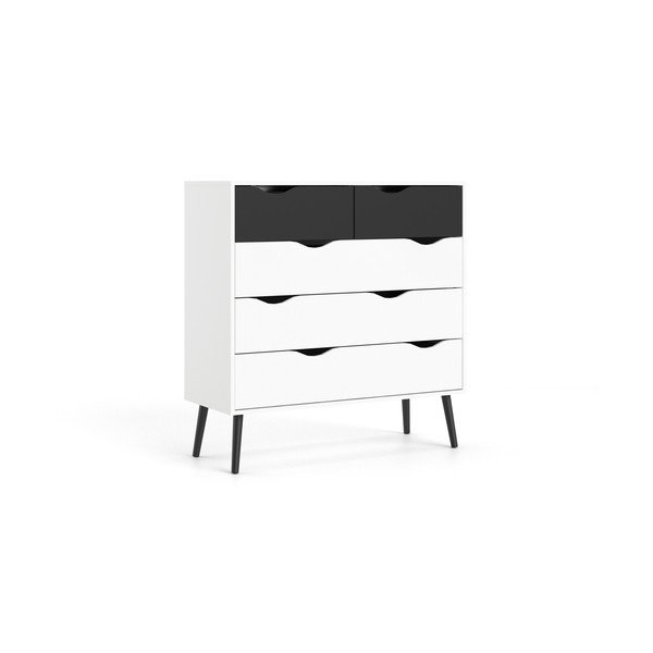 Melnbalta kumode Tvilum Oslo, 99 x 101 cm-image-2