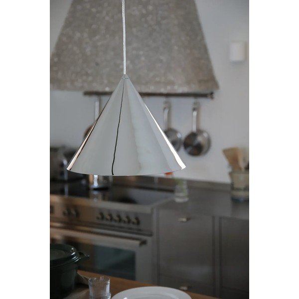 Sudraba krāsas metāla piekaramā lampa ar metāla abažūru ø 37,5 cm Tip – Markslöjd-image-1