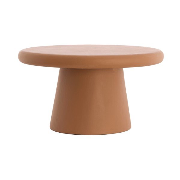 Terakotas oranžs apaļš žurnālgaldiņš ø 70 cm Kulona – Light & Living