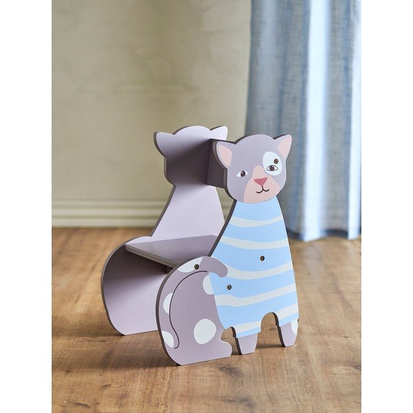 Gaiši zils/pelēks bērnu krēsls Mille – Bloomingville Mini-image-1