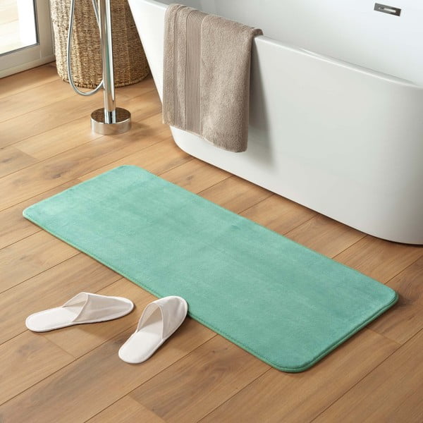 Tirkīzzils vannas istabas paklājiņš 50x120 cm Vitamine – douceur d'intérieur-image-1