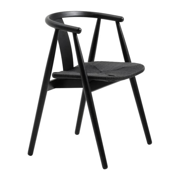 Melns pusdienu krēsls Relate – Unique Furniture