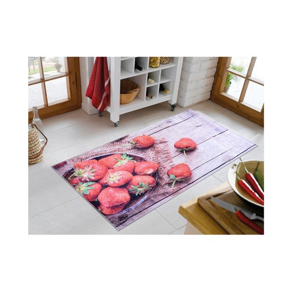 Izturīgs paklājs Vitaus Strawberry Madness, 100 x 160 cm