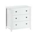 Balta bērnu kumode 90x89x57 cm Amori – Vipack