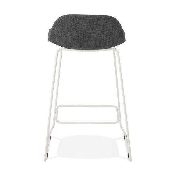 Tumši pelēks bāra krēsls ar baltām kājām Kokoon Vancouver mini, sēdekļa augstums 66 cm-image-4