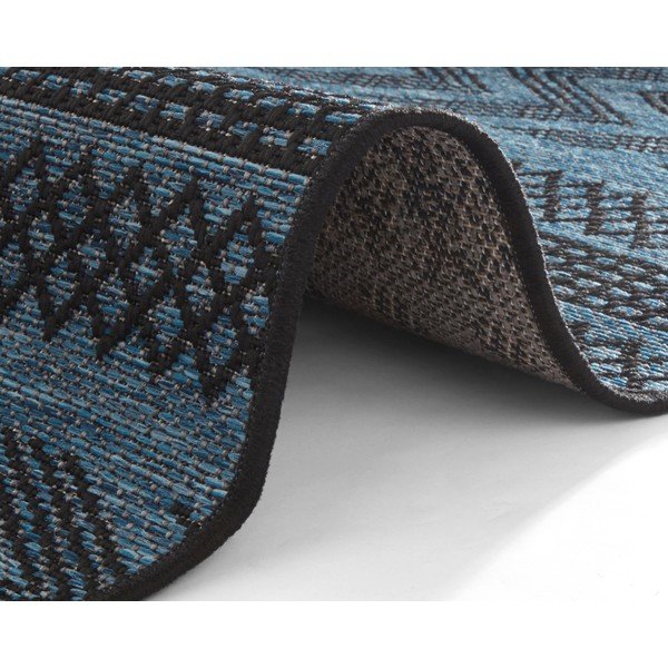 Tumši zils āra paklājs NORTHRUGS Sidon, 70 x 200 cm-image-1