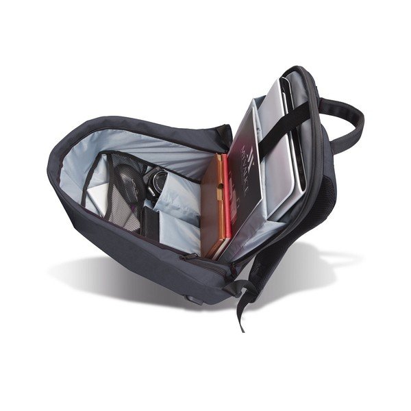 Tumši pelēka/melna mugursoma ar USB portu My Valice SECRET Smart Bag-image-1