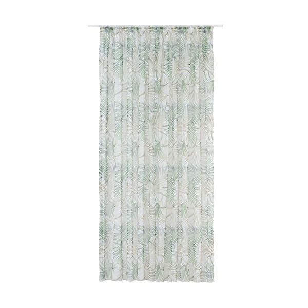 Zaļš/bēšs dienas aizkars 300x260 cm Palmas – Mendola Fabrics-image-2