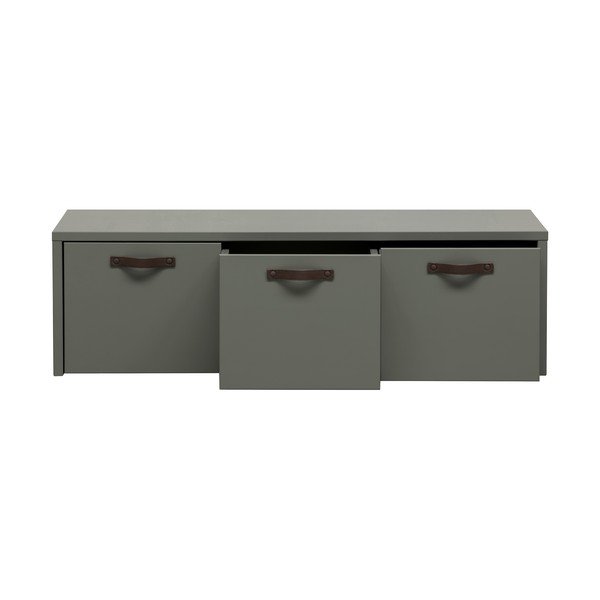 Zaļš/pelēks priedes masīvkoka bērnu skapītis 120x36 cm Stage – vtwonen-image-3