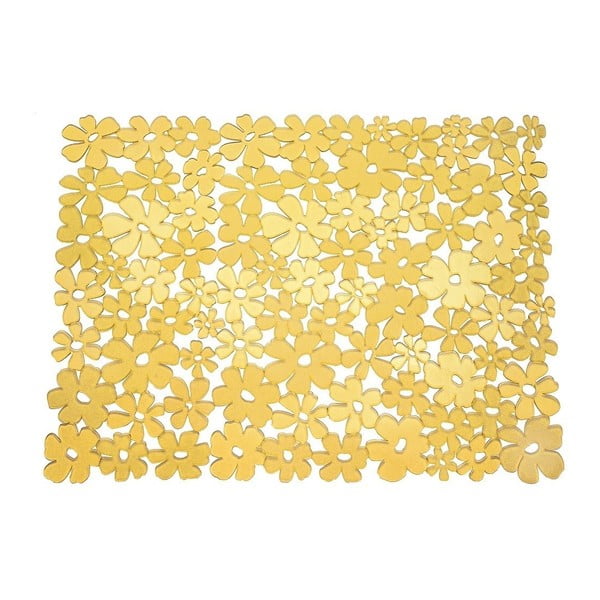 Dzeltens izlietnes paklājs InterDesign Blumz, 32 x 40,5 cm