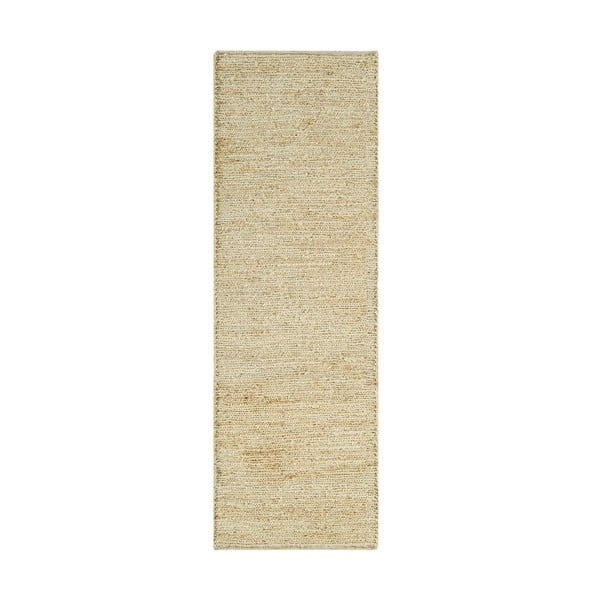 Bēšs ar rokām darināts džutas celiņa paklājs 66x200 cm Soumak – Asiatic Carpets