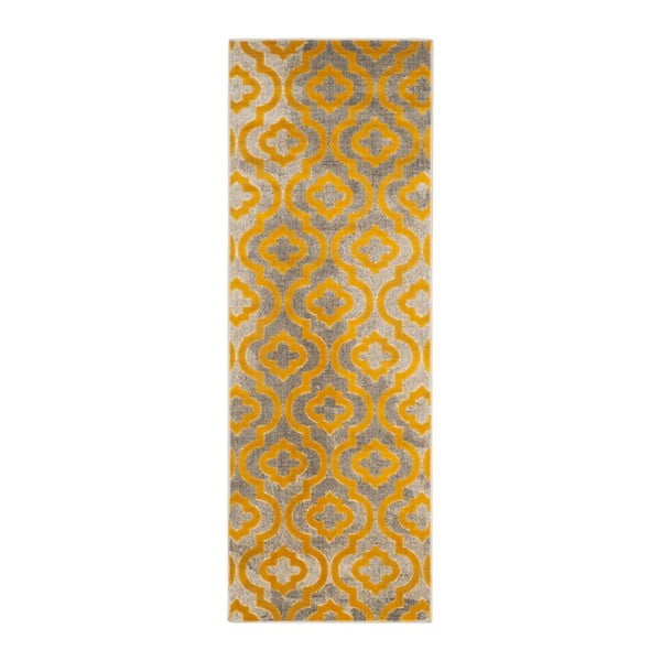 Webtappeti Evergreen dzeltenais paklājs, 70 x 275 cm