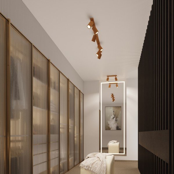 Zelta krāsas prožektora tipa lampa 6,5x30 cm Gleam – Sollux-image-2