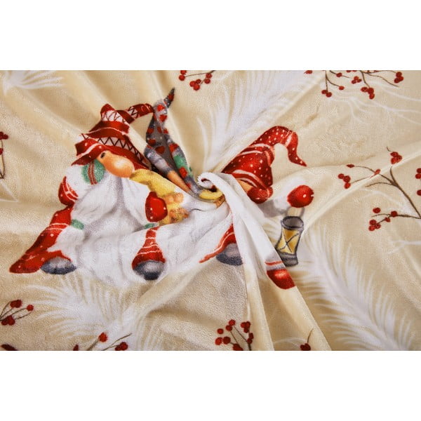 Gaiši brūna vienguļamā mikroplīša gultas veļa 140x200 cm Goblin – My House-image-1