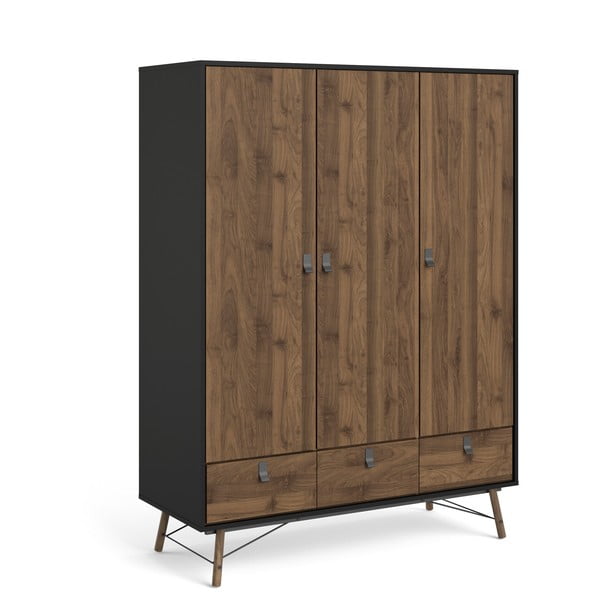 Tumši brūns drēbju skapis Tvilum Ry-image-3