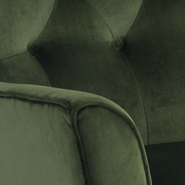 Tumši zaļš samta atzveltnes krēsls Actona Bodiva-image-3