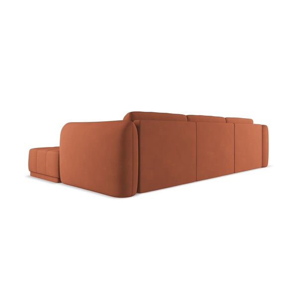 Oranžs stūra dīvāns (ar labo stūri) Hoku – Makamii-image-2